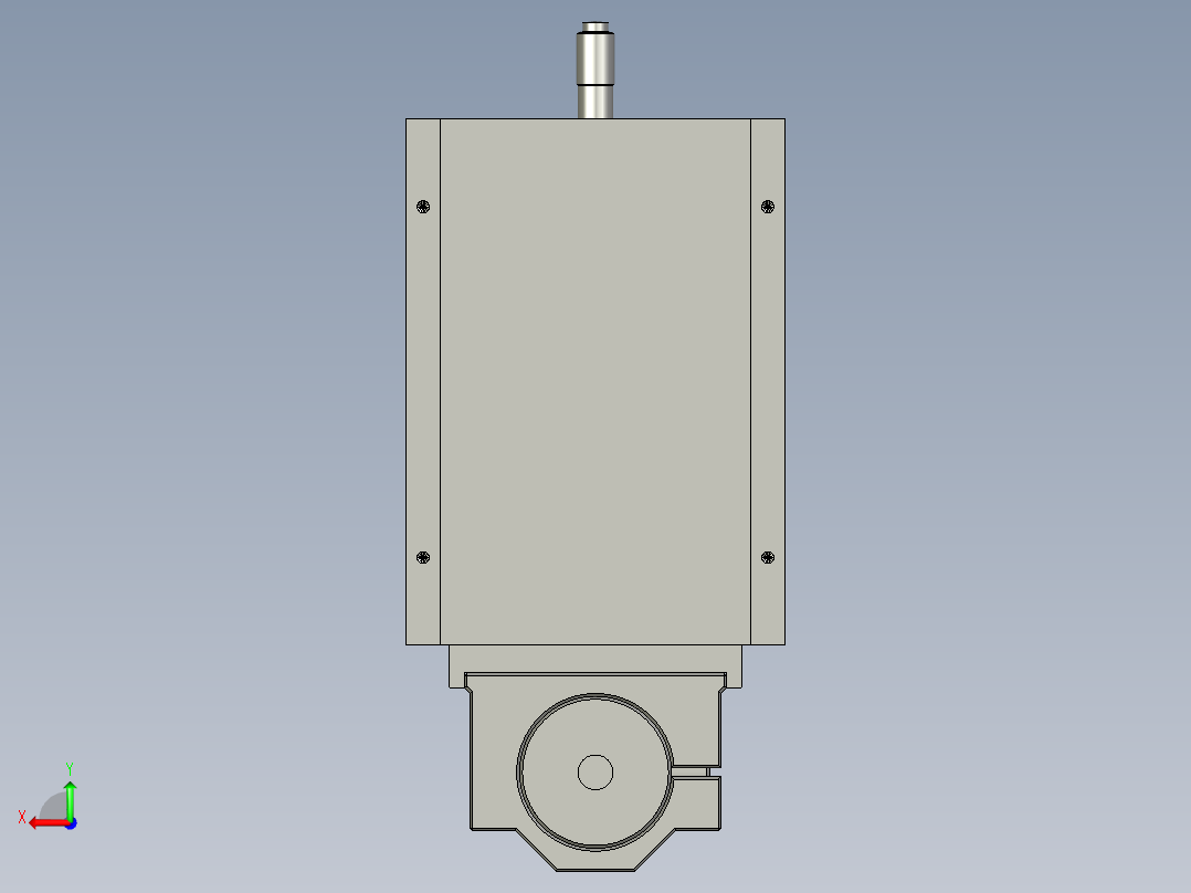 刀片切割后视图