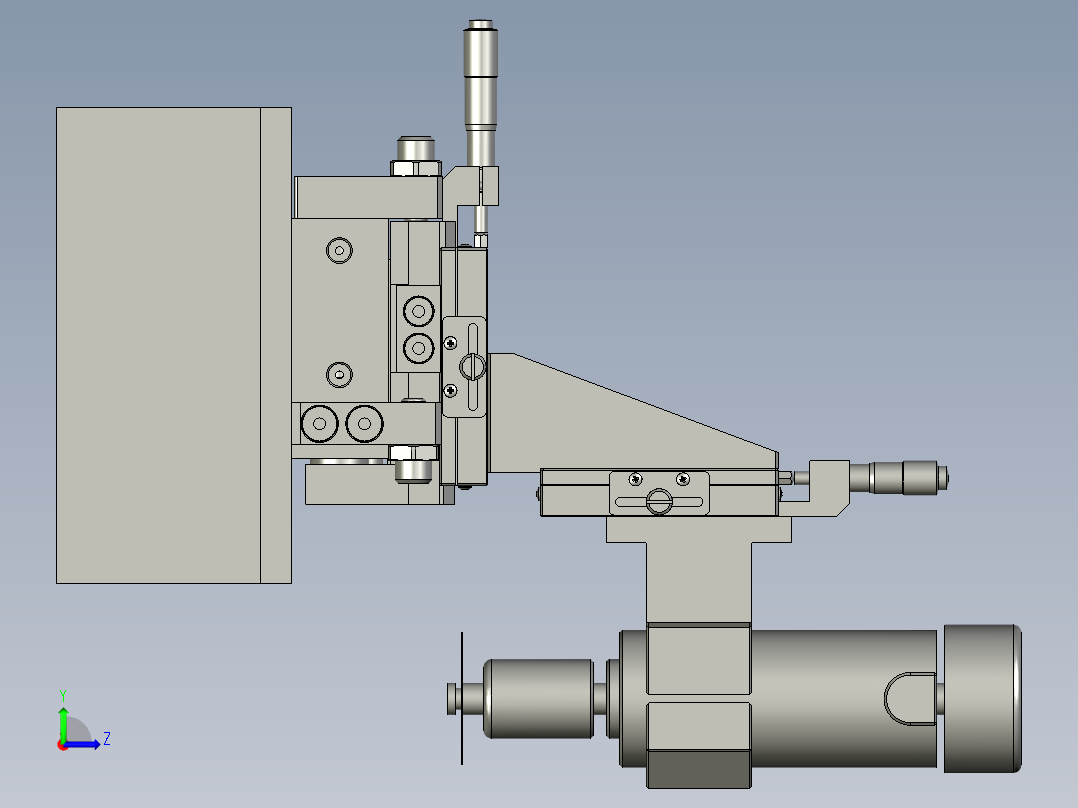 刀片切割左视图