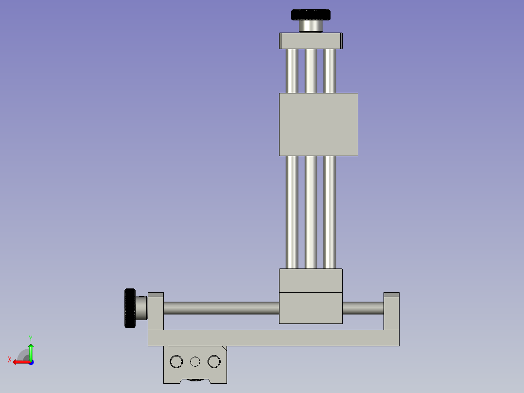 三维固定座后视图