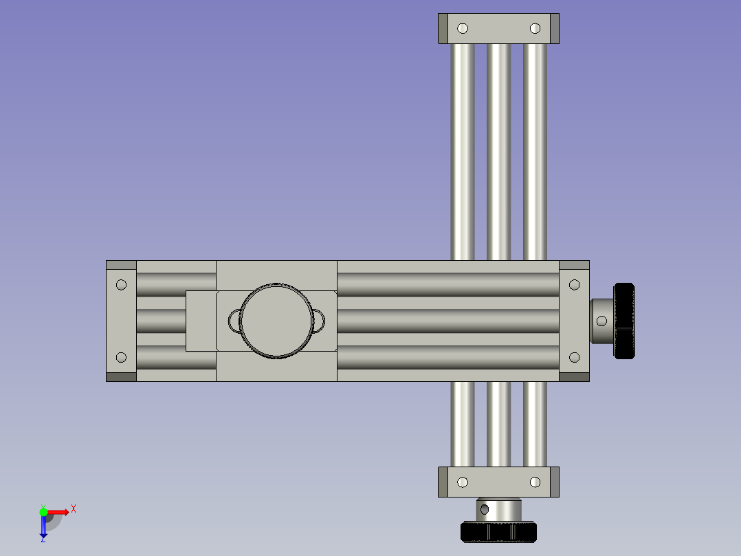 三维固定座俯视图