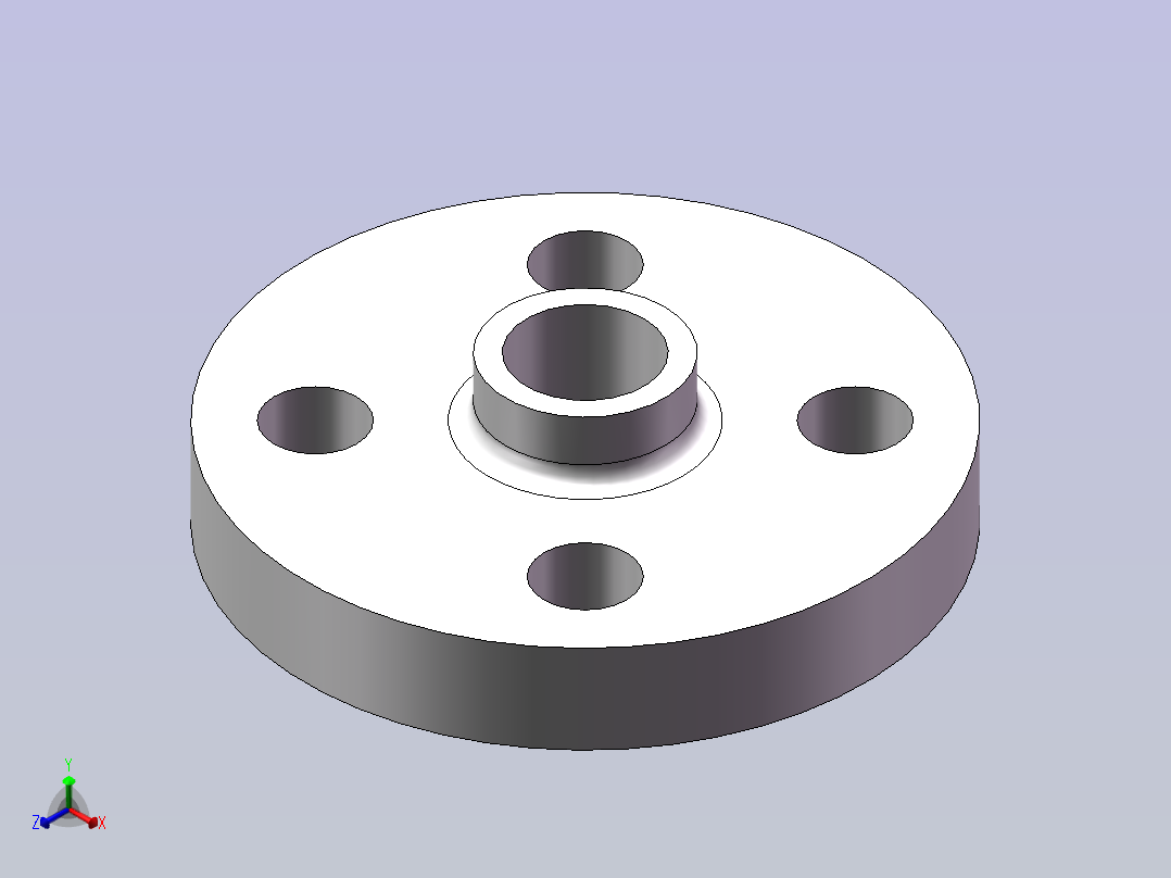 FLANGE_DN350_PN10_U-PVC正等轴测图