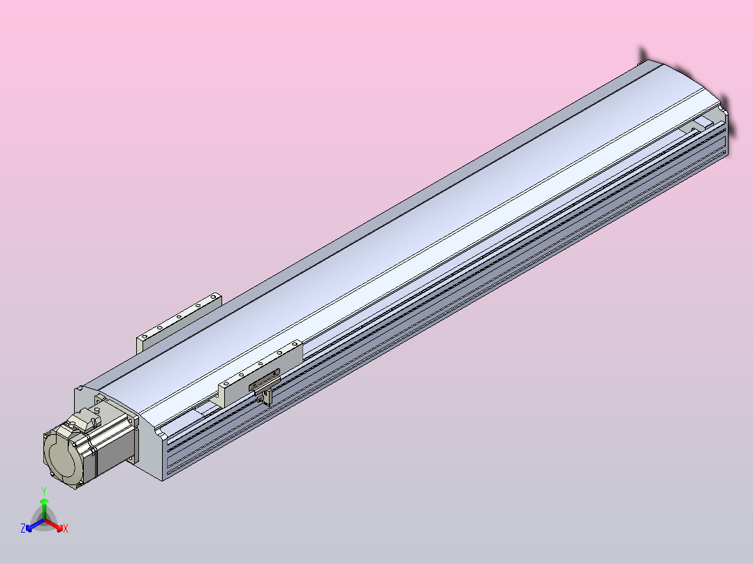 日规模组半封闭丝杆TPA-HNR-175D-2510C-L800-M-Y-P75-N3主视图