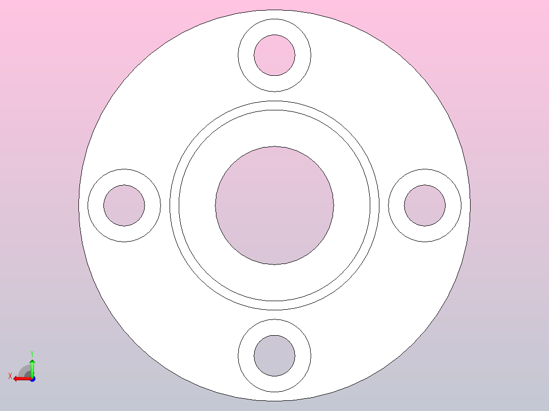 LMF亚洲标准型直线轴承_法兰式[LMF13UU]后视图