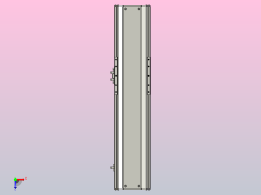 SYS14-300-M-400W滚珠花健、支撑座、滚珠丝杠、交叉导轨、直线模组.STEP俯视缩略图