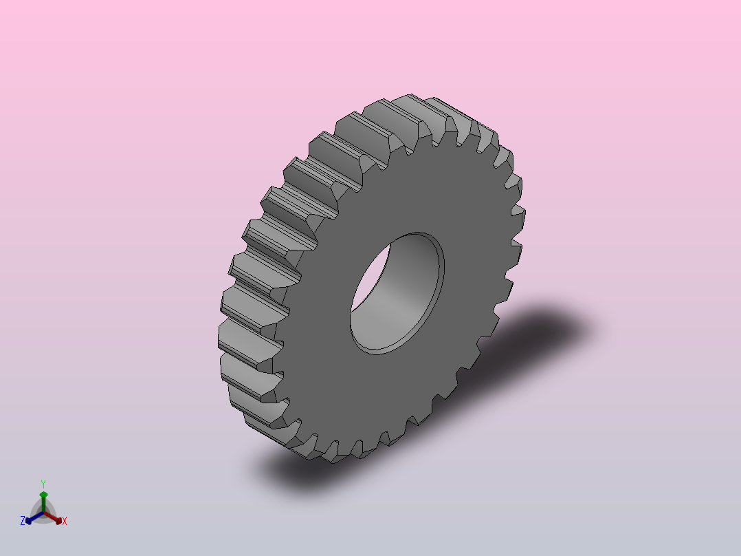 标准型模数0.5直齿轮压力角20°_GSAHC-0.5-28-3-dc5-A主视图