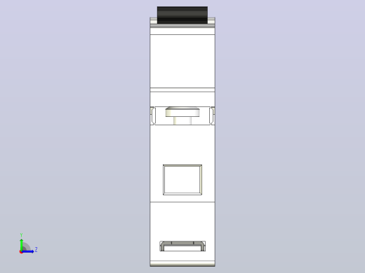 单极开关KB-D_1p三菱电机左视缩略图