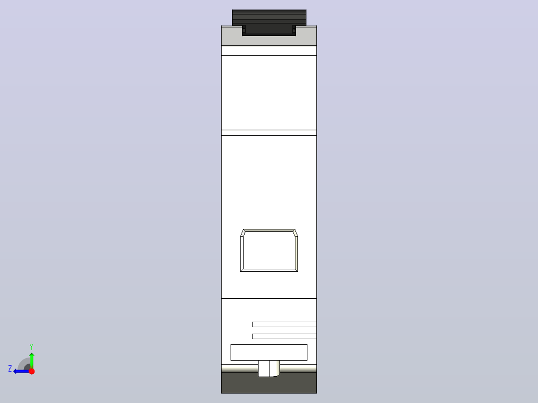 单极开关KB-D_1p三菱电机右视图