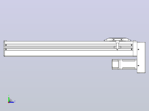 滚珠丝杠直线轴带导轨全封闭TPA-HCR-65S-1610C-L350-MP-C-P10-N3左视缩略图