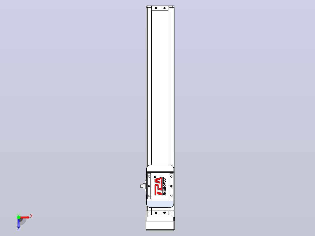 滚珠丝杠直线轴带导轨全封闭TPA-HCR-65S-1610C-L350-MP-C-P10-N3俯视图
