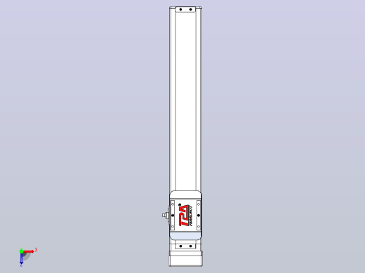 滚珠丝杠直线轴带导轨全封闭TPA-HCR-65S-1610C-L350-MP-C-P10-N3俯视缩略图