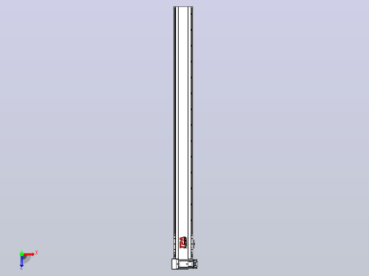 皮带直线轴半封闭可选导轨TPA-HNB-120D-110-L1350-LU-C-P40-N3俯视缩略图