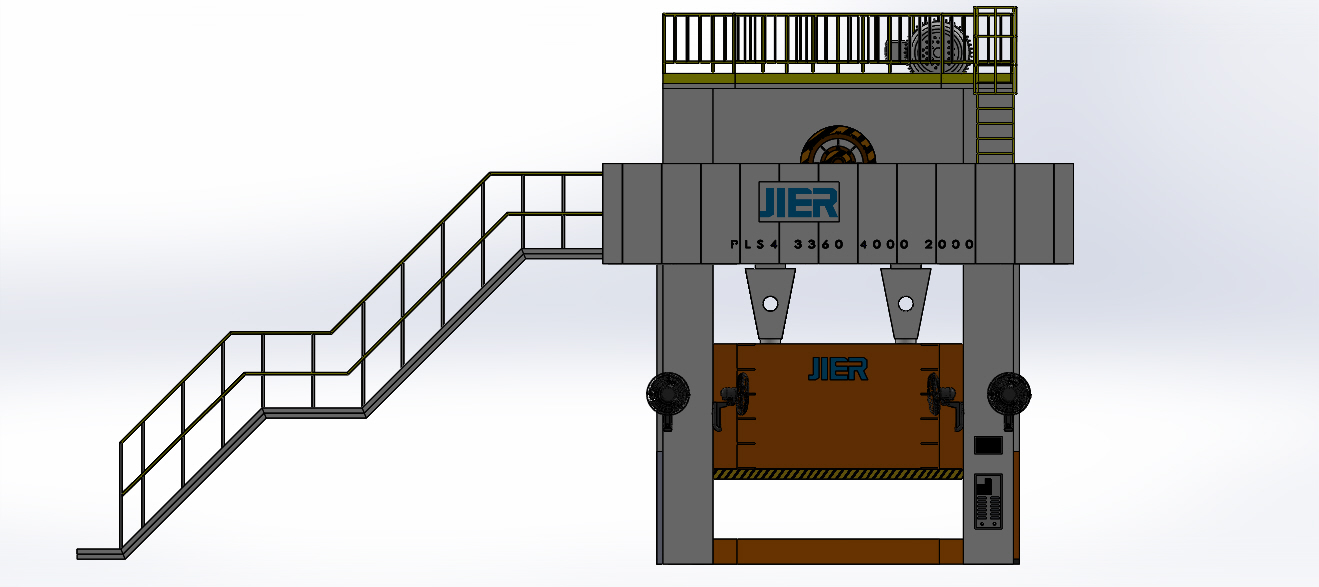 菲尔（FIER）大型冲压机3D数模图纸 Solidworks设计