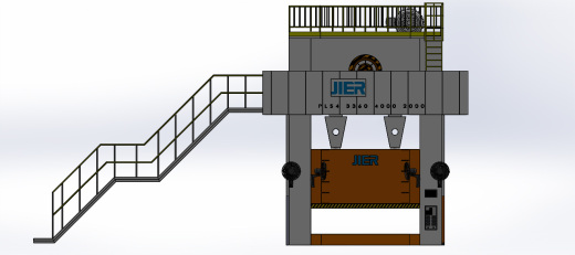 菲尔（FIER）大型冲压机3D数模图纸 Solidworks设计缩略图