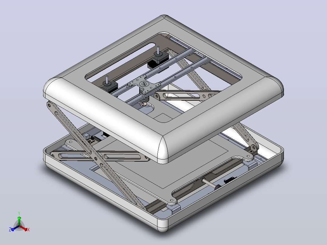 3d打印机概念正等轴测图