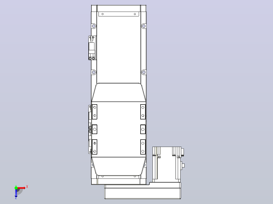 滚珠丝杠直线轴内置导轨TPA-GCR-120-1610C-L150-ML-M40-N3俯视图