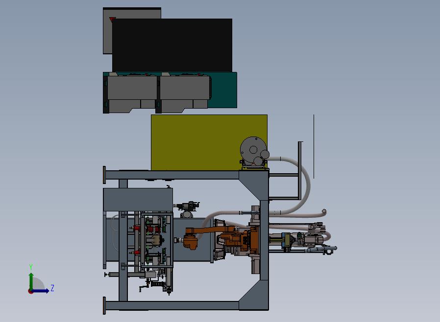 卫生巾生产线左视图