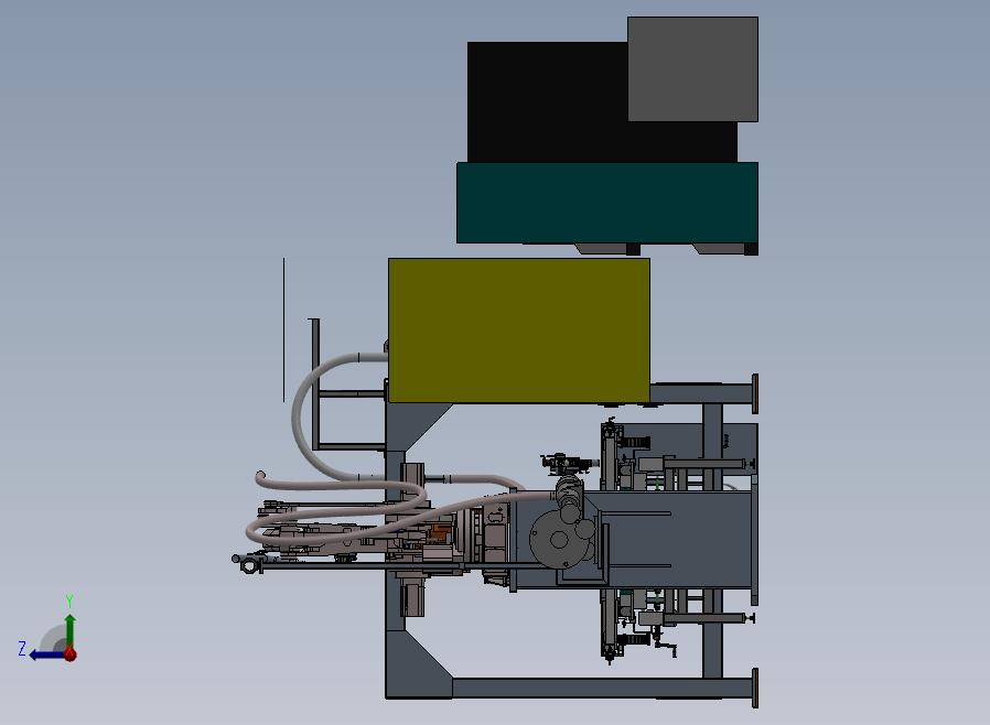 卫生巾生产线右视图