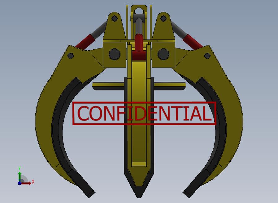 A61-液压抓手前视图
