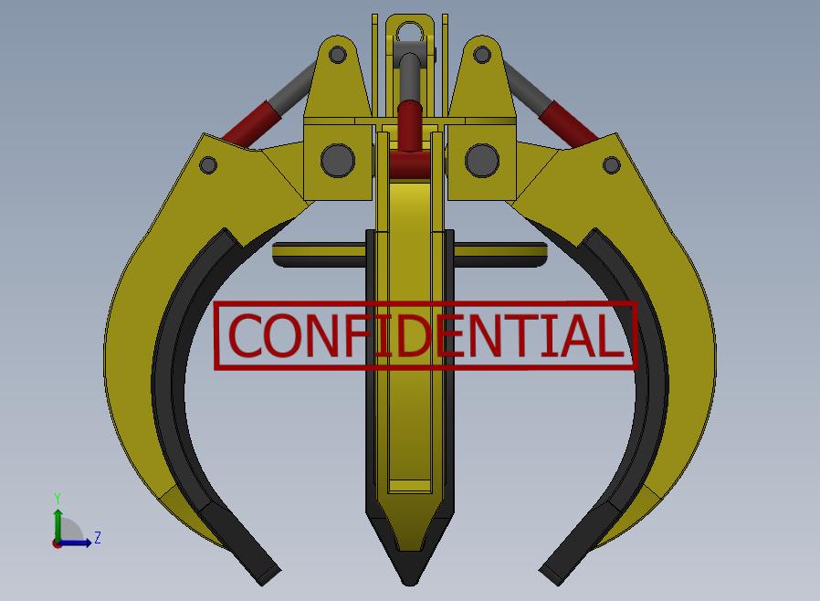 A61-液压抓手左视图