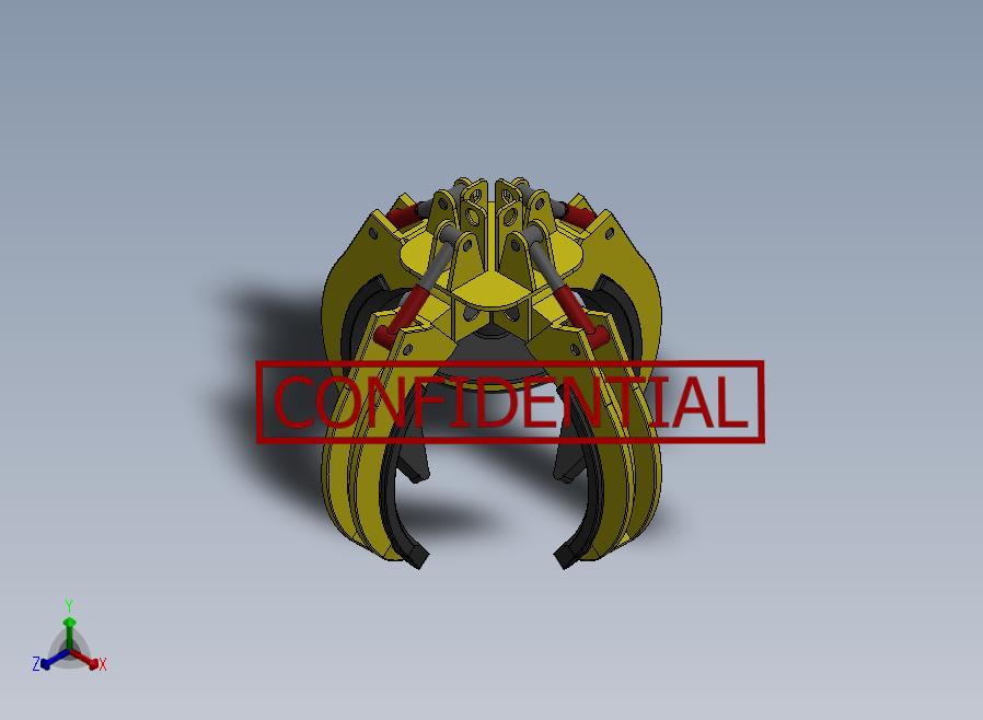 A61-液压抓手正等轴测图