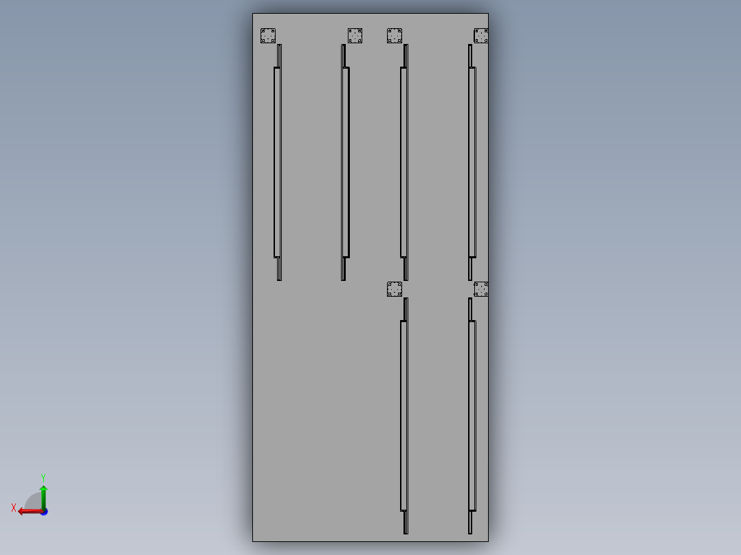 电镀生产线后视图