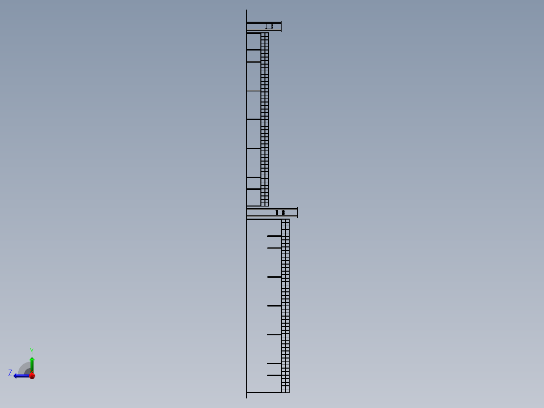 电镀生产线右视图