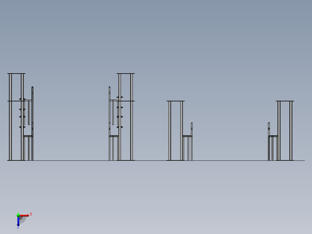 电镀生产线俯视图