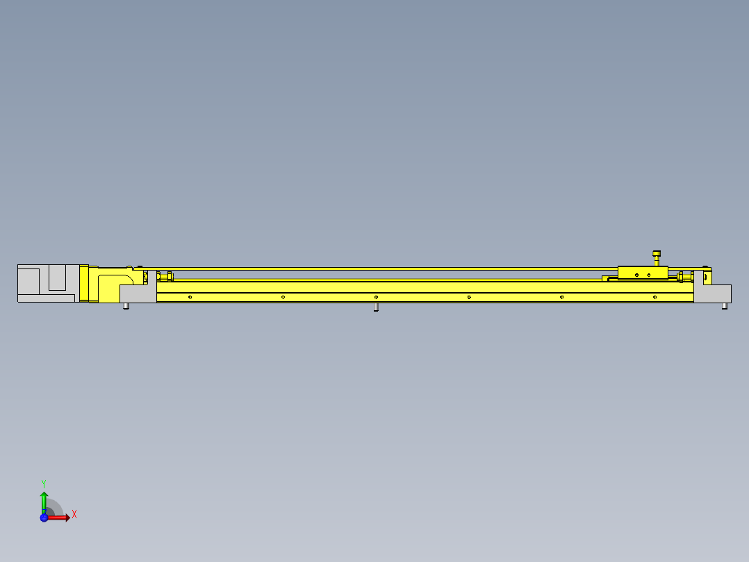 定位补偿用识别机构后视图