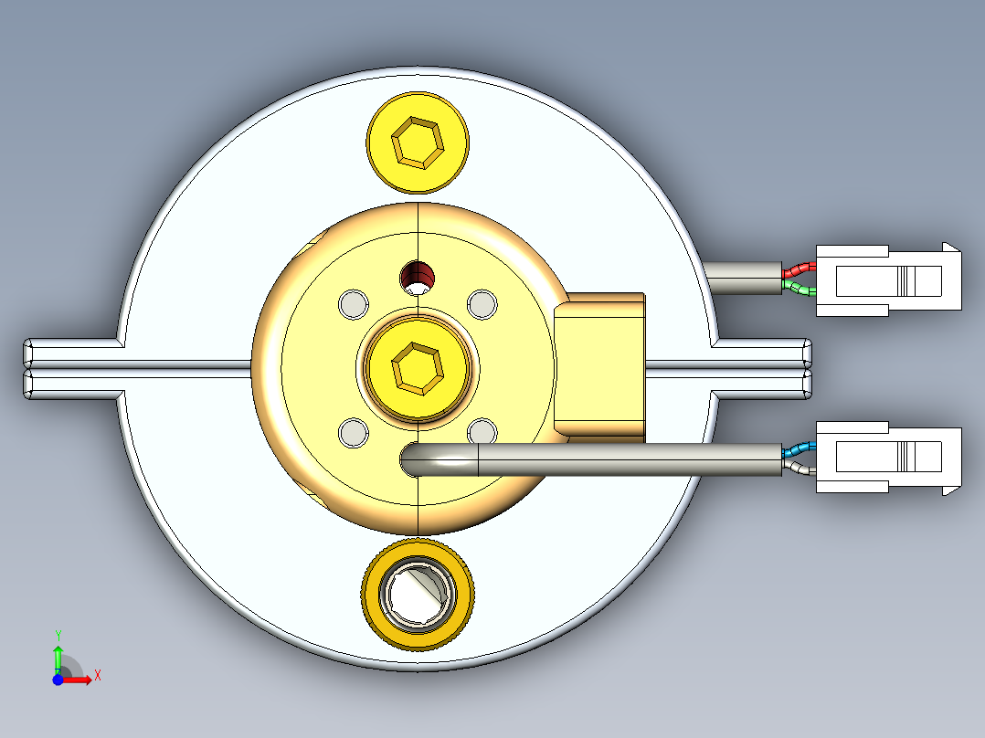 紫外线海水消毒器3D数模前视图