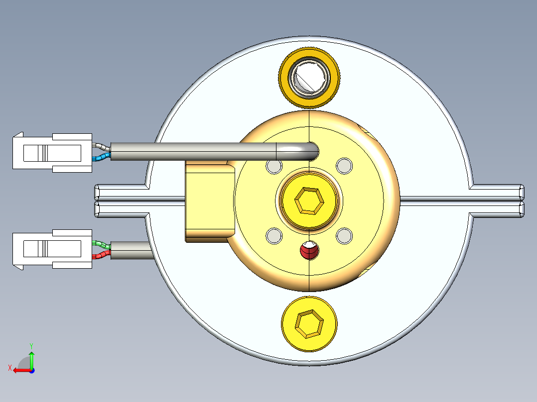 紫外线海水消毒器3D数模后视图