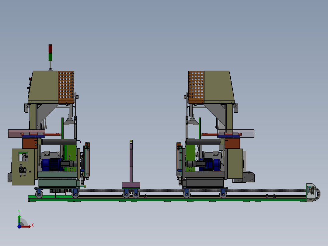 自动纸板捆扎机1.5米sw16可编辑前视图