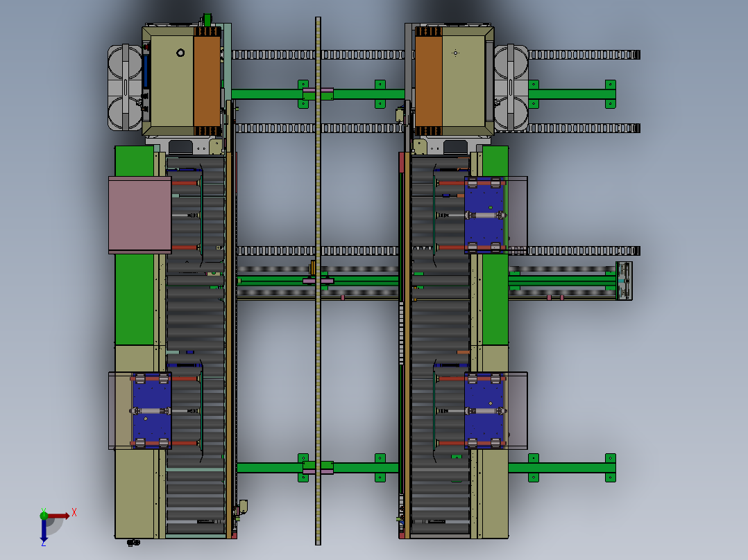 自动纸板捆扎机1.5米sw16可编辑俯视图