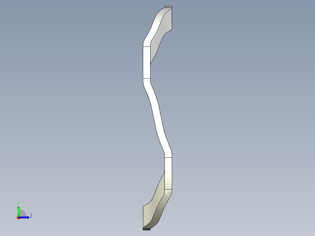 波纹弹簧左视图