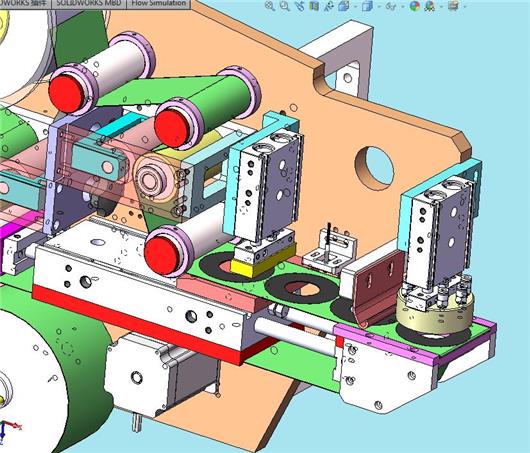 自动贴标机标签剥离3D 三维模型 非标自动化设备3D图纸