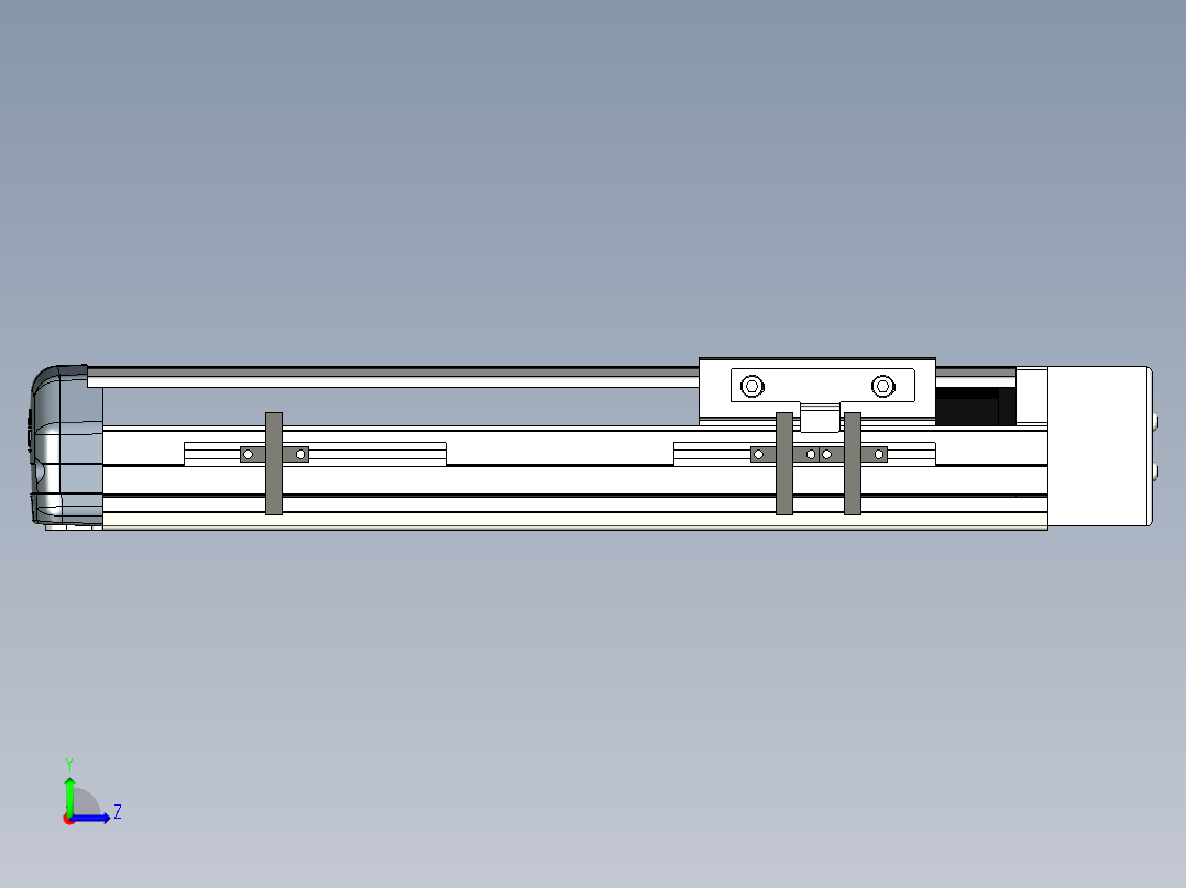 Toyo东佑达直线模组-ETH10-200-BL-200W左视图