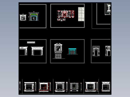 CS15-整木石材壁炉CAD-256款