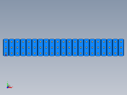 彩色公头100mil（2.54mm）系列-DS1021_blue_3x21p_100mil_Type5_rev1.0前视缩略图