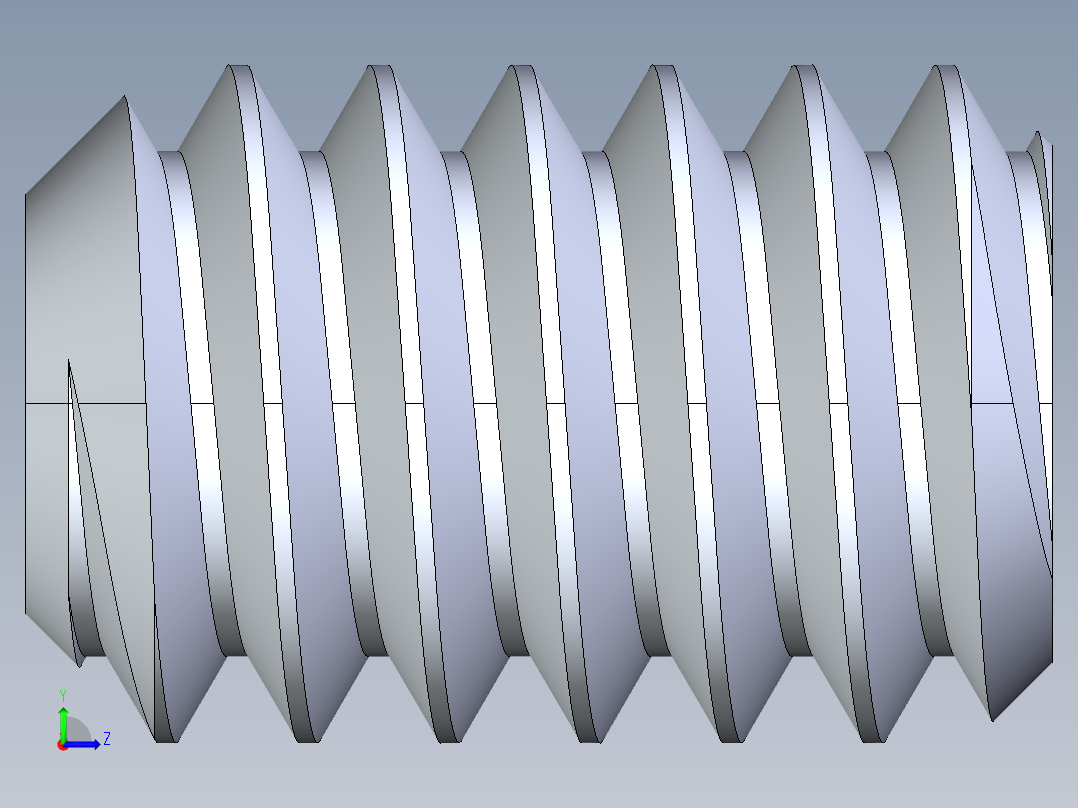 UNC 平头紧定螺钉-UNC SET SCREW 2-58 x 3.18.STEP左视图