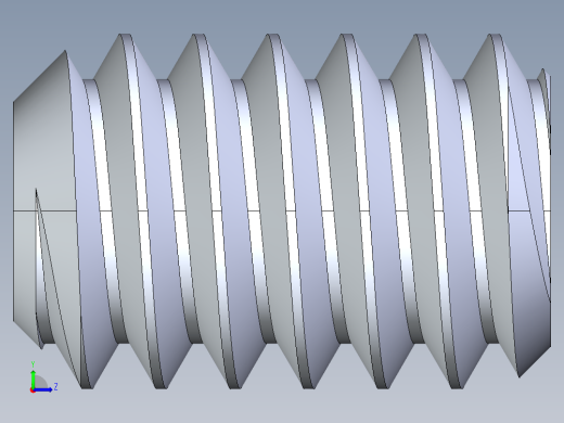 UNC 平头紧定螺钉-UNC SET SCREW 2-58 x 3.18.STEP左视缩略图