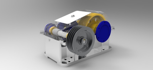 JX628-二级齿轮减速器的设计三维建模和运动仿真视频-Creo缩略图