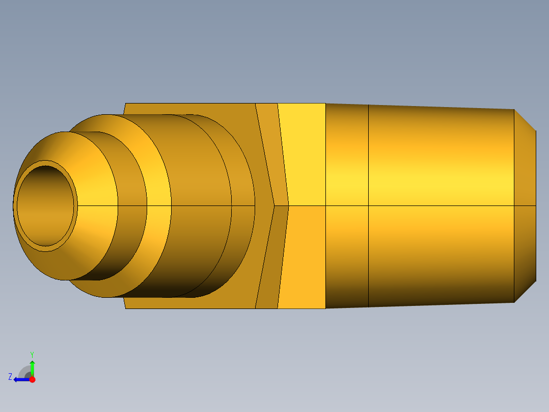 扩口式工业通用硬管接头45Deg Elbow 159F-5-4右视图