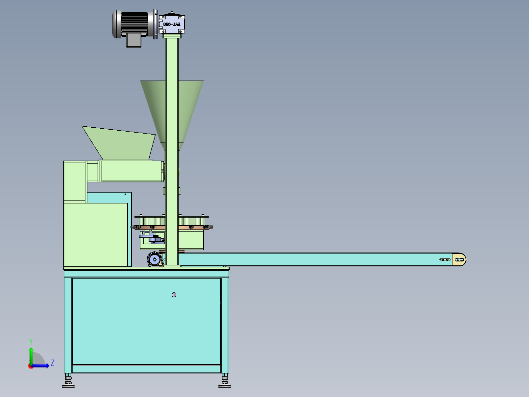 小型包子机左视图