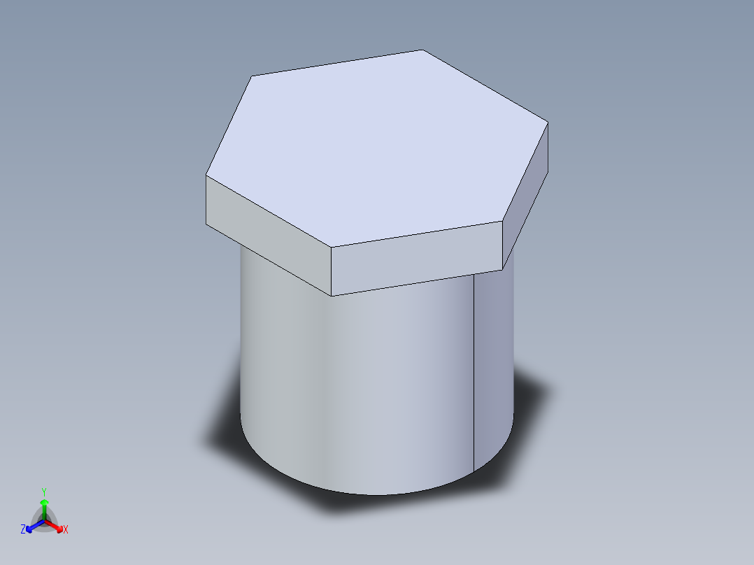 聚氯乙烯配件21-Sch80_Plug_SPIG_849-007_0.75in主视图