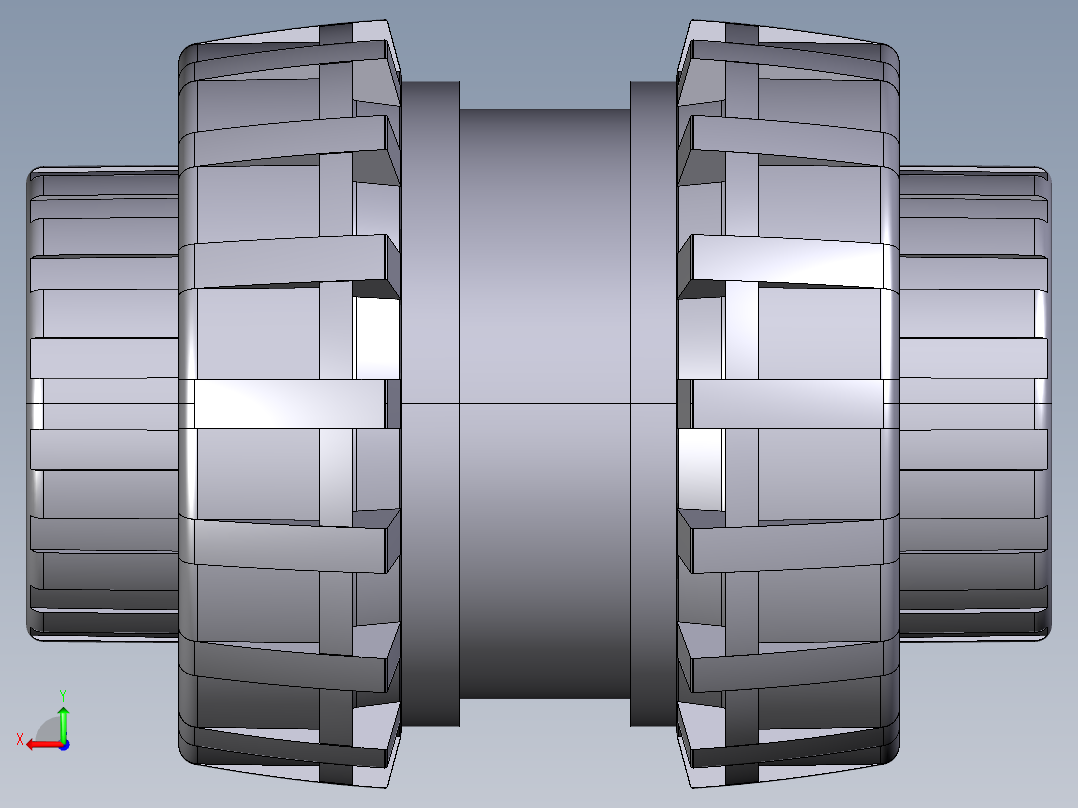 15SSEGV 女性结束EasyFit弹簧止回阀，JIS螺纹后视图