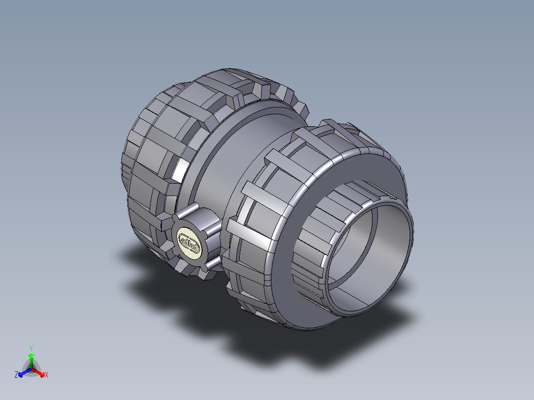 15SSEGV 女性结束EasyFit弹簧止回阀，JIS螺纹正等轴测图