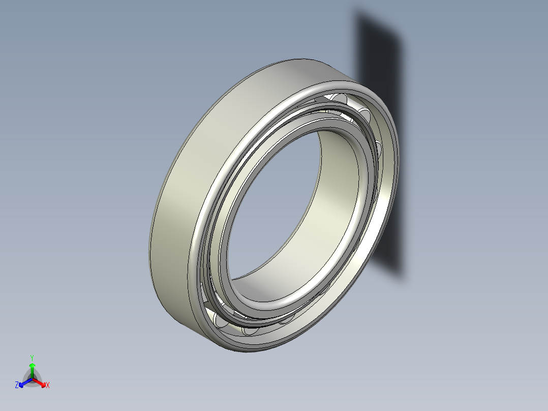 轴承-Bearing_120x190x42.stp正等轴测图