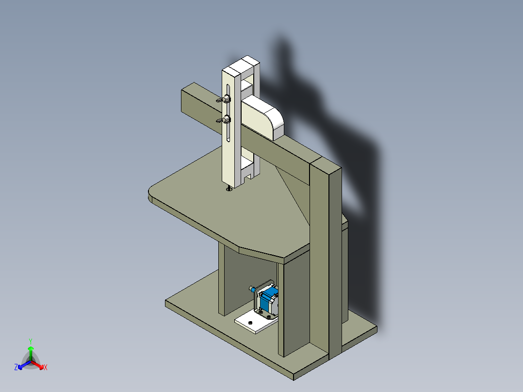 卷轴锯正等轴测图