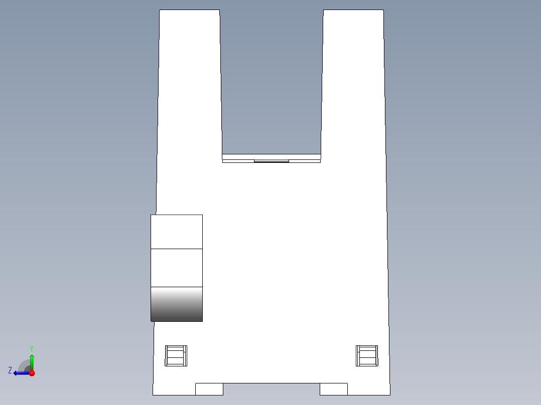260系列槽型光电（插拔式）-FC-SPV263Z-D右视图