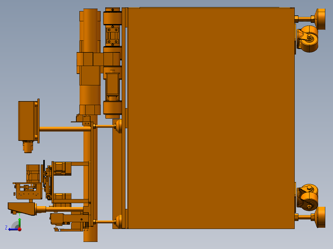 车间车辅 流动板点胶设备右视图