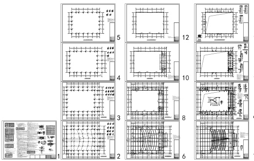 高级中学单层报告厅（阶梯教室1200座）全专业设计施工图缩略图